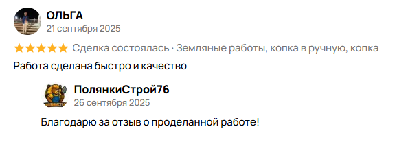 Отзыв о проделанной работе авито Ярослалвь