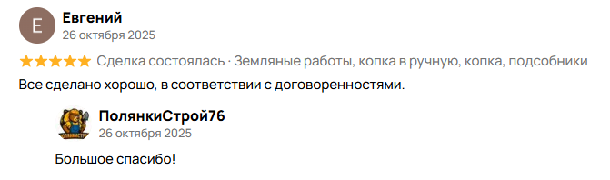 Отзыв о траншеи авито Ярослалвь